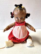 Vintage Ceramic African American Girl Figurine Hugging Teddy Bear — listing 3