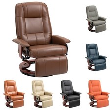 Upholstered Manual Recliner Chair in Mauve/Taupe Corduroy Fabric — listing 5