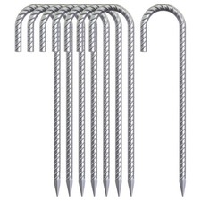 Lot of Used Steel Rebar Stakes and Concrete Form Pins in Bucket — listing 4