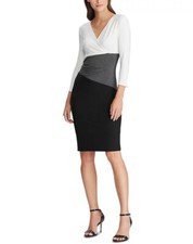 Sleeveless Black & White Abstract Animal Print Sheath Dress — listing 6