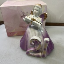 Josef Originals Birthday Girl Figurine Age 7 with Number 7 and Mandolin — listing 3