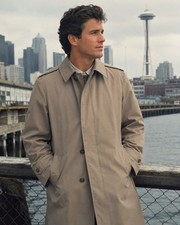 Vintage London Fog Two-Tone Snap-Front Rain Jacket, Tan & Black, Size 14 Regular — listing 3