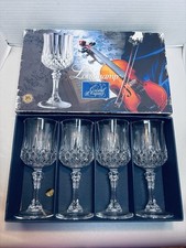 Cristal d'Arques Longchamp 24% Lead Crystal Wine Glasses Set of 6, 7.25 in — listing 3