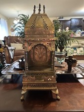 Antique Cast Brass Temple Bell with Ring-Style Suspension Loop