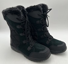 Columbia Women's Ice Maiden II Waterproof Suede Winter Boots, Black — listing 5