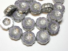 Vintage Czech Glass Flower Frog with Domed Holes
