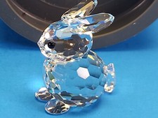 Clear Crystal Glass Rabbit / Bunny Figurine Paperweight — listing 6