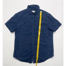 Goodfellow & Co Men's Light Wash Chambray Long-Sleeve Button-Up Shirt, Size XL — listing 5