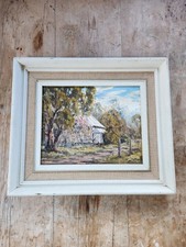 Vintage Original Oil Painting, Impasto Floral Still Life Bouquet, Signed O'Harbis, Framed — listing 3