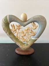 Enesco 'Take Heart' Standing Heart Figurine with Cut-Out Tree Design - 'Love Never Grows Old' — listing 3