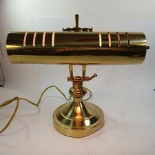 Vintage Brass Bankers Piano Desk Lamp with Adjustable Shade — listing 6