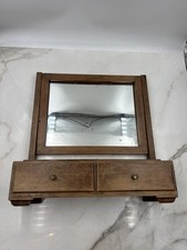 Antique Mahogany Dresser with Mirror, Ball-and-Claw Feet, Serpentine Top Drawers — listing 6