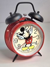 Vintage Sunbeam Disney Mickey Mouse Twin-Bell Wind-Up Alarm Clock — listing 2