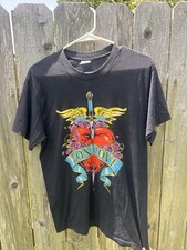 Bon Jovi "The American Tour" Graphic Band T-Shirt, Light Blue