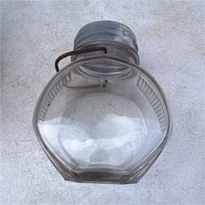 Vintage Glass Bail-Handle Storage Jar with Zinc Lid — listing 5