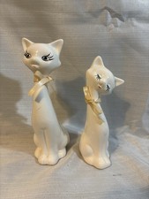 Vintage Ceramic Calico Kitten Figurine with Big Blue Eyes — listing 5