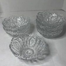 Antique Pressed Glass Pedestal Oil Lamp with Chimney and Brass Burner — listing 5