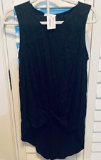 Rhonda Stark Textured Crinkle Sleeveless Shell Top with Sequins, Size XL — listing 4