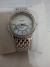 August Steiner Rose Gold-Tone Diamond Accent Cushion Case Bracelet Watch — listing 4