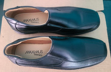 Maximus Collection Men's Black Leather Lace-Up Dress Shoes — listing 5