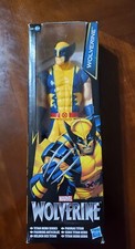 Lot of 6 Hasbro Titan Hero Series 12" Action Figures (Marvel & Fortnite) - Wolverine, Iron Man, Captain America, Black Panther, Black Suit Spider-Man, Fortnite Black Knight — listing 2