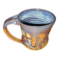 Handmade Yellow Glazed Ceramic Tumbler / Cup, Maker Unknown — listing 2