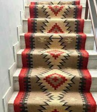 Vintage Southwestern Style Wool Flat-Weave Rug with Figural Yei-Style Motif — listing 2