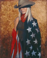 Framed Print of Native American Woman by David DeVary (signed in plate) Hand-signed in pencil — listing 2