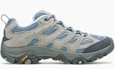 Merrell Moab Women's Hiking Shoes - Gray/Green Suede & Mesh, Vibram Sole — listing 5