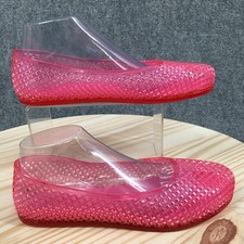 Wild Fable Clear Jelly Ballet Flats, Woven Texture, Women's Size 8 — listing 2