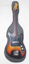 Vintage 1960s Japanese Sunburst Electric Bass Guitar (MIJ, unbranded/possible Teisco-Kawai)