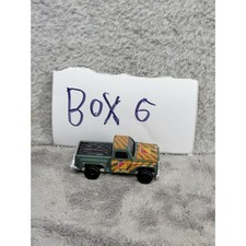 Vintage Diecast Pickup Truck with Roll Bar and Blue Interior, Blue with Orange Trim — listing 6