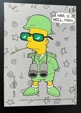 1990 Topps The Simpsons Bart Simpson Foil Sticker Card #56 "AAAUUUGHHH!"