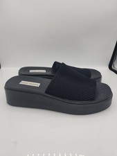 Steve Madden Black Patent Platform Block-Heel Pumps, Women's Size 9 — listing 5