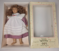 Heidi Ott Artist Doll with Brunette Hair and Floral Pinafore Dress Yes - other marking — listing 3