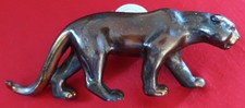 Cast Bronze Prowling Tiger Sculpture with Verdigris Patina — listing 3