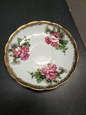 Cherry Blossom Rimmed Soup / Pasta Bowl, White with Pink Sakura Branch Motif — listing 5