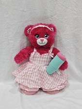 Barbie Pink Plush Teddy Bear with 'B' Logo and Satin Bow — listing 2