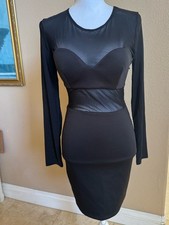 Lush Black Scoop-Neck Short-Sleeve Dress
