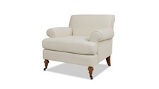 Jennifer Taylor Home Faux Fur / Sheepskin Accent Chair with Bentwood Arms