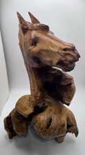 Carved Horse Head Plaque with Bridle Detail — listing 4