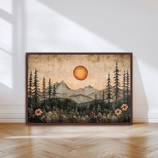 Sunrise Country Road Landscape Photography Canvas Print, Gallery-Wrapped — listing 2