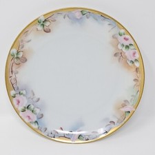 White Porcelain Round Serving Bowl with Gold Rim and Scalloped Edge Yes - it has a mark — listing 4