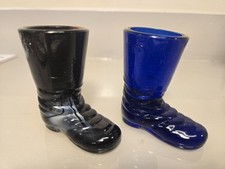 Degenhart Green Glass Figural Boot Toothpick Holder / Miniature — listing 2