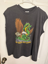 Vintage Harley-Davidson Eagle American Flag Graphic T-Shirt, Black — listing 5