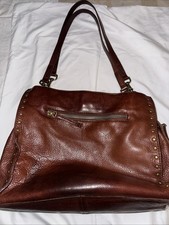 American Leather Co. Black Pebbled Leather Hobo Shoulder Bag with Studded Strap — listing 2
