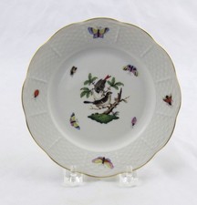 Herend Rothschild Bird (RO) Pattern Hand-Painted Porcelain Baluster Vase with Gold Rim — listing 3