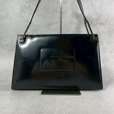 Gucci Vintage Black Patent Leather Small Top-Handle Frame Handbag — listing 6