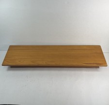 Vintage Pine Display Cabinet / Wall Unit with Glass-Door Hutch, Drop-Front Desk Section and Lower Cupboards — listing 4