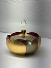Vintage Japanese Lacquerware Bowl with Hand-Painted Chrysanthemum, Camellia and Sakura Blossoms on Green Ground — listing 5